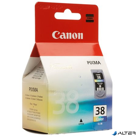 CL-38 Tintapatron Pixma iP1800, 2500, MP210 nyomtatókhoz, CANON színes, 3*3ml