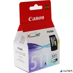 CL-511 Tintapatron Pixma MP240, 260, 480 nyomtatókhoz, CANON színes, 244 oldal