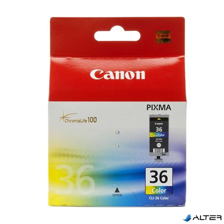 CLI-36 Tintapatron 260 nyomtatóhoz, CANON színes, 249 oldal