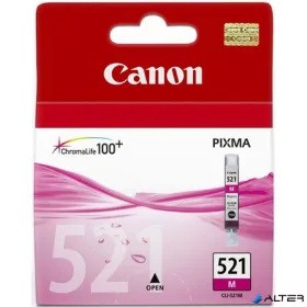 CLI-521M Tintapatron Pixma iP3600, 4600, MP540 nyomtatókhoz, CANON vörös, 9ml