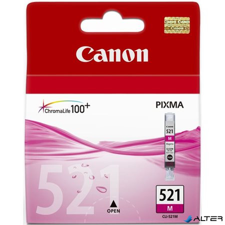 CLI-521M Tintapatron Pixma iP3600, 4600, MP540 nyomtatókhoz, CANON vörös, 9ml