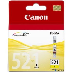 CLI-521Y Tintapatron Pixma iP3600, 4600, MP540 nyomtatókhoz, CANON sárga, 9ml