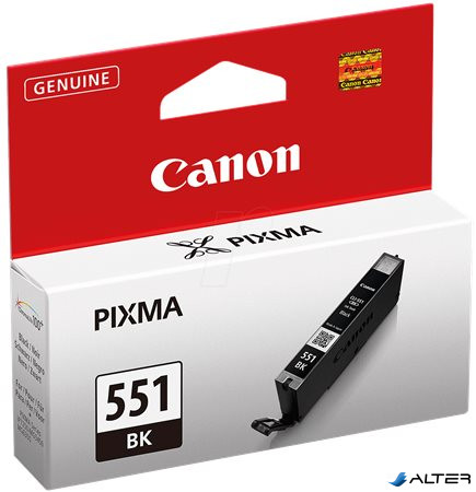 CLI-551B Fotópatron Pixma iP7250, MG5450 nyomtatókhoz, CANON fekete, 7ml