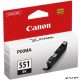 CLI-551B Fotópatron Pixma iP7250, MG5450 nyomtatókhoz, CANON fekete, 7ml
