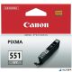 CLI-551GY Tintapatron Pixma MG6350 nyomtatóhoz, CANON szürke, 780 oldal