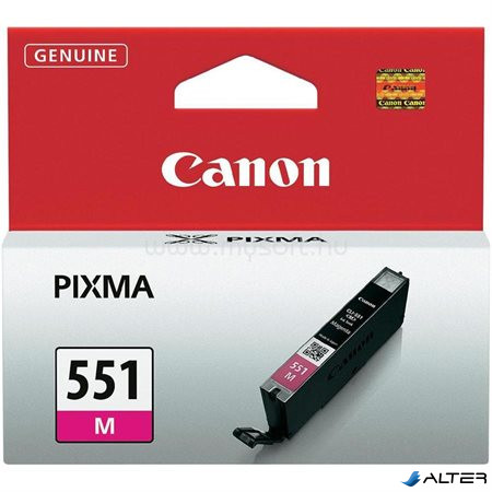 CLI-551M Tintapatron Pixma iP7250, MG5450 nyomtatókhoz, CANON vörös, 7ml