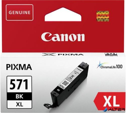 CLI-571XL Tintapatron Pixma MG 5700 Series/6800 Series/7700 Series nyomtatókhoz, CANON fekete, 11 ml