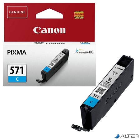 CLI-571C Tintapatron Pixma MG5750, 6850,7750 nyomtatókhoz, CANON kék, 7 ml
