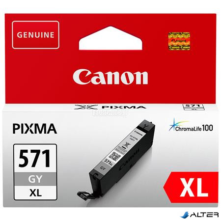 CLI-571GXL Tintapatron Pixma MG5750, 6850, 7750 nyomtatókhoz, CANON szürke, 11ml