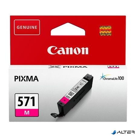 CLI-571M Tintapatron Pixma MG5750, 6850,7750 nyomtatókhoz, CANON vörös, 7 ml
