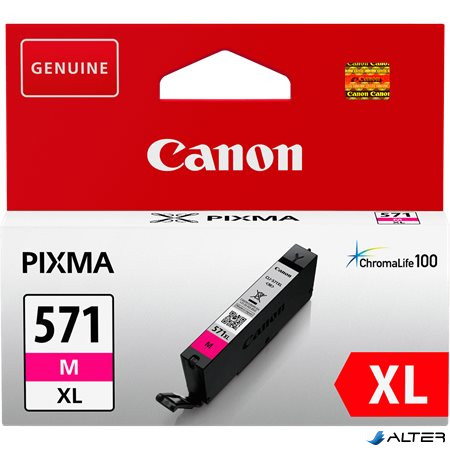 CLI-571MXL Tintapatron Pixma MG5750, 6850,7750 nyomtatókhoz, CANON vörös, 11 ml