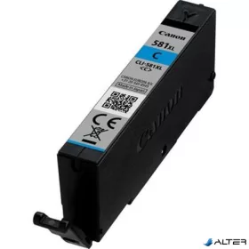   CLI-581CXL Tintapatron Pixma TS7550, 8150, 9150 nyomtatókhoz, CANON, cián, 8,3ml