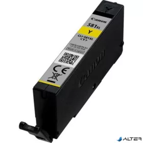   CLI-581YXL Tintapatron Pixma TS7550, 8150, 9150 nyomtatókhoz, CANON, sárga, 8,3ml