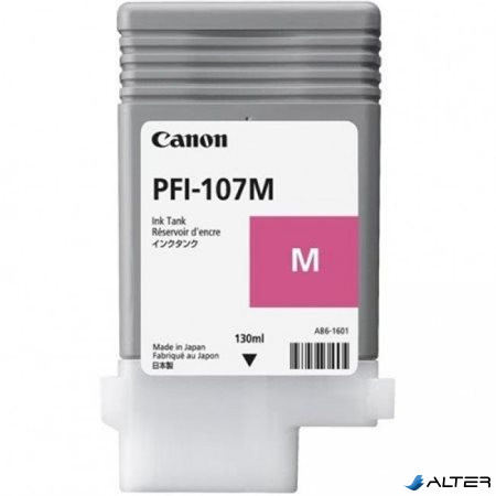 PFI-107M Tintapatron iPF780, 770 nyomtatóhoz, CANON vörös, 130ml