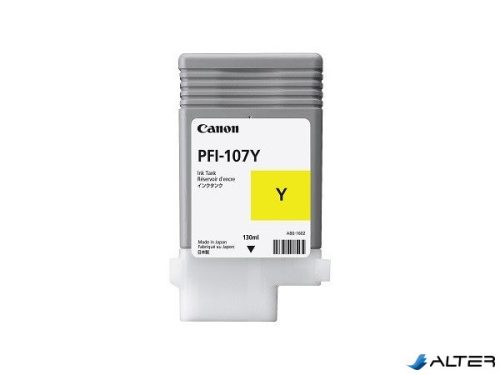 PFI-107Y Tintapatron iPF780, 770 nyomtatóhoz, CANON sárga, 130ml