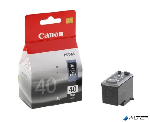 PG-40 Tintapatron Pixma iP1300, 1600, 1700 nyomtatókhoz, CANON fekete, 16ml