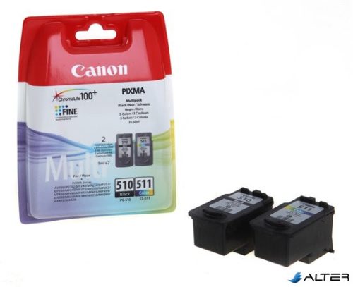 PG510/CL511 Tintapatron multipack Pixma MP240 nyomtatóhoz, CANON, fekete, színes, 220+240 oldal