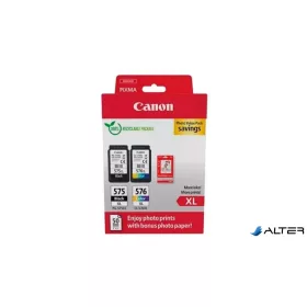   PG575XL/CL576XL Tintapatron multipack + GP501 fotópapír, Pixma TR4750i nyomtatóhoz, CANON, b+c+m+y, 400+300 o. + 50 ív