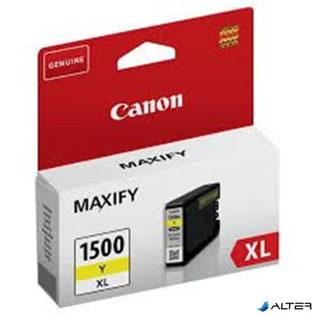 PGI-1500YXL Tintapatron Maxify MB2350 nyomtatókhoz, CANON sárga, 12 ml