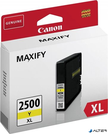 PGI-2500YXL Tintapatron Maxify MB5350 nyomtatókhoz, CANON sárga, 19,3 ml