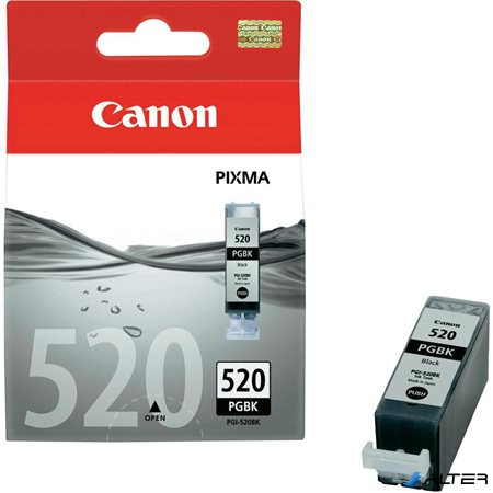 PGI-520B Tintapatron Pixma iP3600, 4600, MP540 nyomtatókhoz, CANON fekete, 19ml
