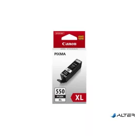 PGI-550PGBXL Tintapatron Pixma iP7250, MG5450, MG6350 nyomtatókhoz, CANON fekete, 22ml