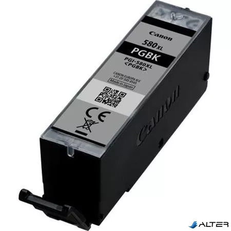 PGI-580XL Tintapatron Pixma TS7550, 8150, 9150 nyomtatókhoz, CANON, fekete, 18,5ml