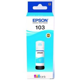  T00S24A Tinta EcoTank L3110, L3150, L1110 nyomtatókhoz, EPSON 103, cián, 65 ml