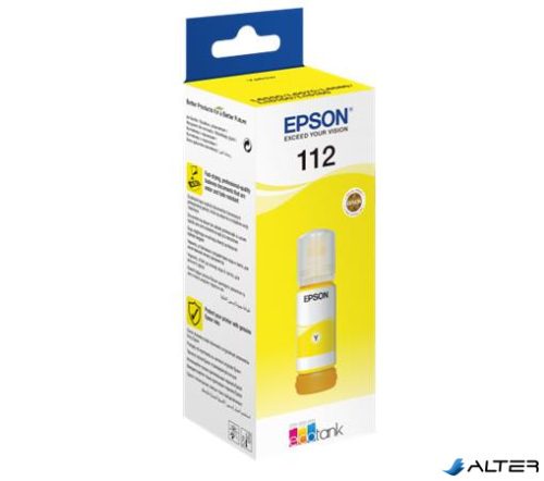 T06C44A Tinta, EcoTank L6550, 6570, 6580 nyomtatókhoz, EPSON, sárga, 70 ml