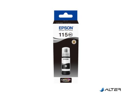 T07C14 Tinta, EcoTank L8160, L8180 nyomtatókhoz, EPSON, fekete, 70 ml