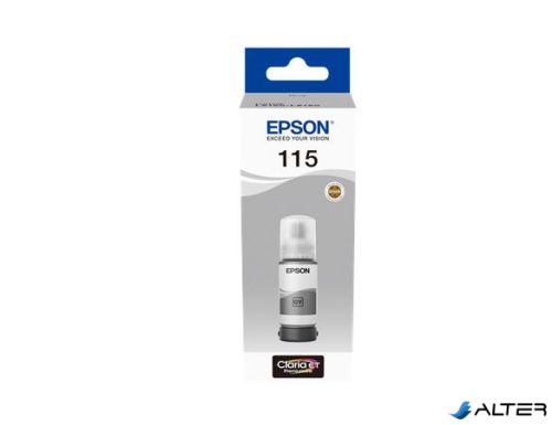 T07D54 Tinta, EcoTank L8160, L8180 nyomtatókhoz, EPSON, szürke, 70 ml