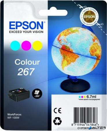 T2670 Tintapatron WorkForce WF-100W nyomtatóhoz, EPSON, színes, 6,7ml