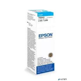  T66424A10 Tinta L100, 200mfp nyomtatókhoz, EPSON, cián, 70ml