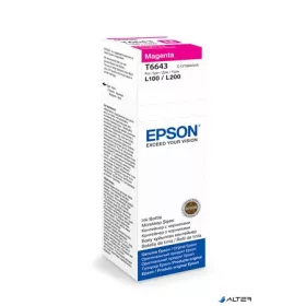   T66434A10 Tinta L100, 200mfp nyomtatókhoz, EPSON, magenta, 70ml