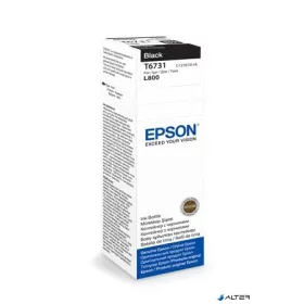 T67314A10 Tintapatron L800 nyomtatóhoz, EPSON fekete, 70ml