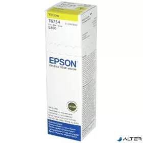 T67344A10 Tintapatron L800 nyomtatóhoz, EPSON sárga, 70ml