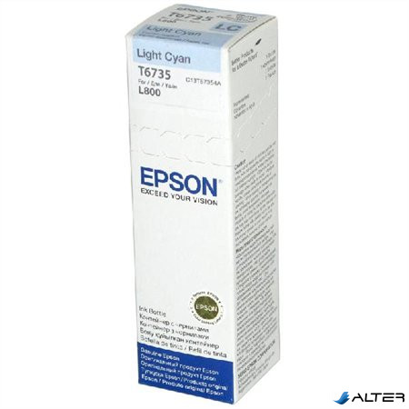 T67354A10 Tintapatron L800 nyomtatóhoz, EPSON világos kék, 70ml