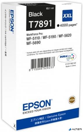 C13T789140 Tintapatron WF-5110DW, WF-5190DW nyomtatóhoz, EPSON, fekete, 4k