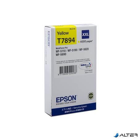 C13T789440 Tintapatron WF-5110DW, WF-5190DW nyomtatókhoz, EPSON, sárga, 34,2ml