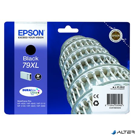 T79014010 Tintapatron WorkForce Pro WF-5620DWF nyomtatóhoz, EPSON fekete, 41,8ml