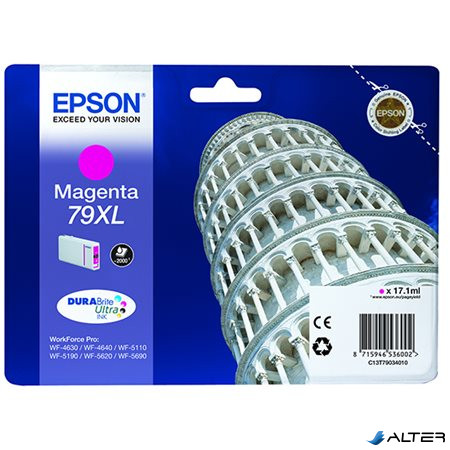 T79034010 Tintapatron WorkForce Pro WF-5620DWF nyomtatóhoz, EPSON vörös, 17,1ml