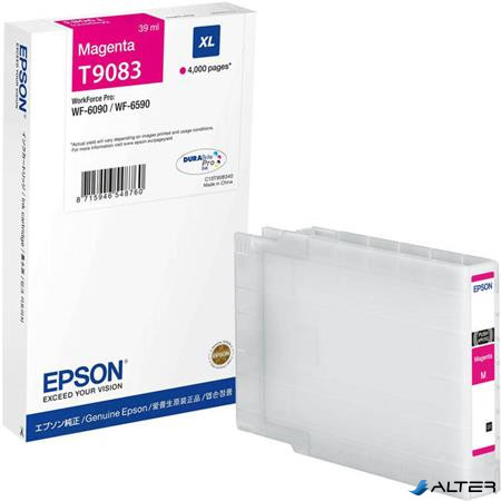 T908340 Tintapatron Workforce Pro WF-6090, WF-6590 nyomtatókhoz, EPSON, magenta, 4k