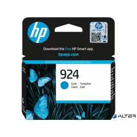  4K0U3NE Tintapatron Officejet Pro 8120e, 8130e nyomtatókhoz, HP 924, cián, 400 oldal