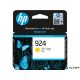 4K0U5NE Tintapatron Officejet Pro 8120e, 8130e nyomtatókhoz, HP 924, sárga, 400 oldal