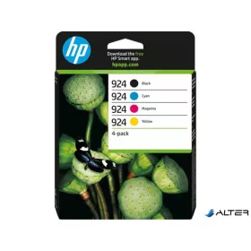   6C3Z1NE Tintapatron multipack Officejet Pro 8120e, 8130e nyomtatókhoz, HP 924 b+c+m+y, 500+3*400 oldal