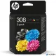 6L6S6UE Tintapatron multipack Deskjet 2900, Envy 6110e nyomtatókhoz, HP 308, fekete+színes, 160+120 oldal