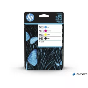   6ZC70AE Tintapatron multipack Officejet Pro 9010, 9013, 9020 nyomtatókhoz, HP 963, b+c+m+y