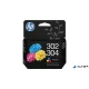 B82L1AE Tintapatron multipack DeskJet 2620 nyomtatóhoz, HP 302/304, fekete+színes, 170+150 oldal