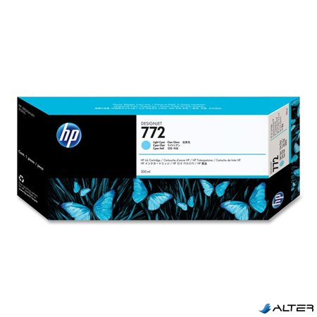 CN632A Tintapatron DesignJet Z5200 nyomtatóhoz, HP 772 világos kék, 300ml
