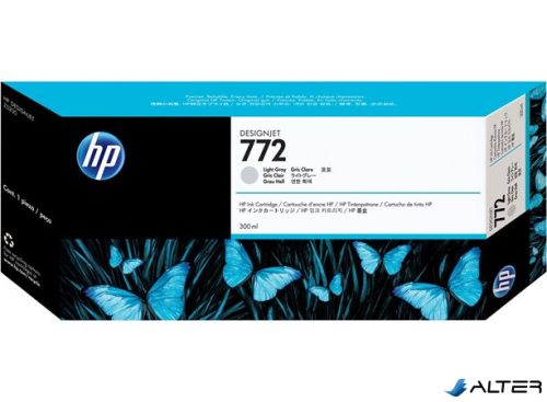 CN634A Tintapatron DesignJet Z5200 nyomtatóhoz, HP 772 világos szürke, 300ml